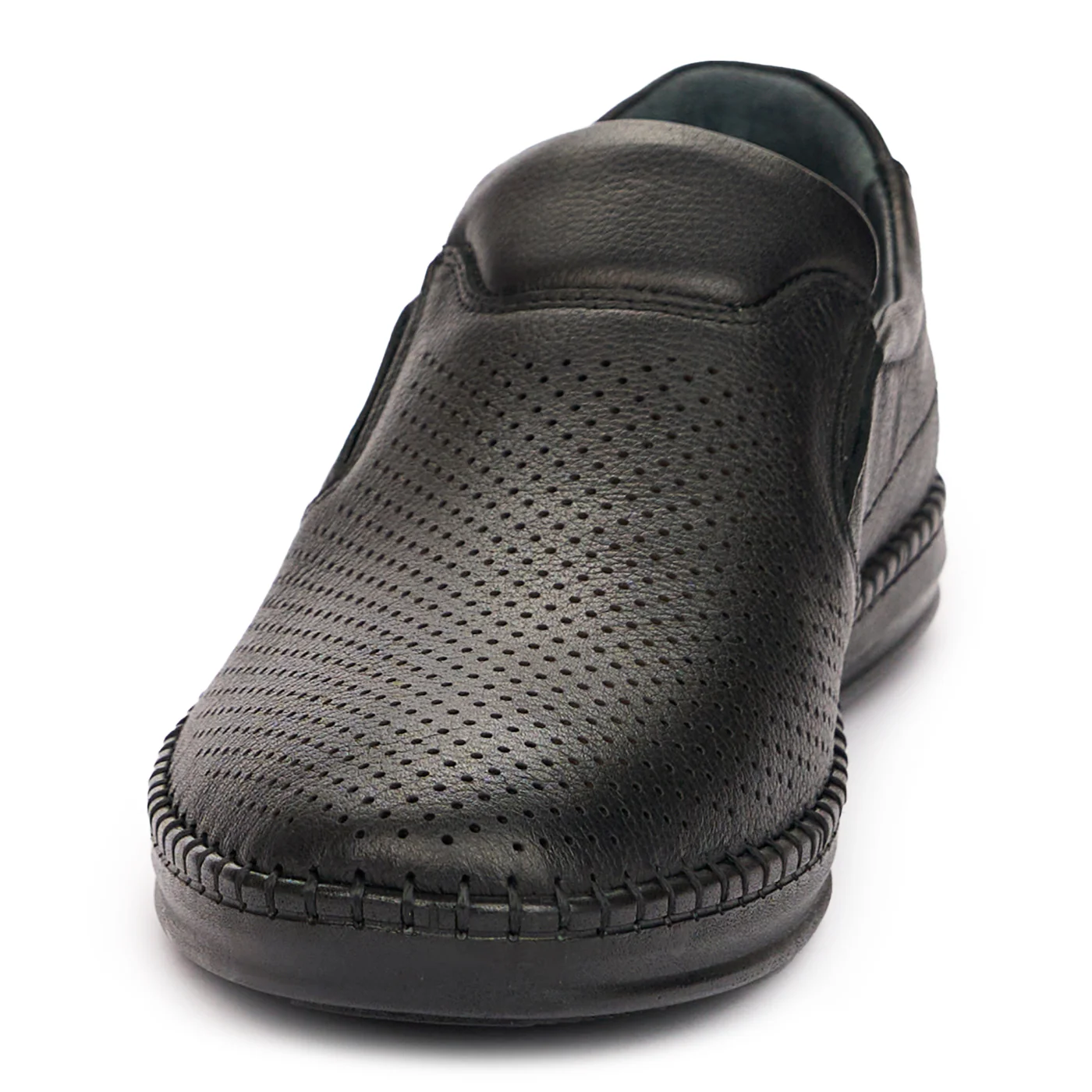 Pantofi Piele Naturala Barbati Casual Negri 7313 - Image 4