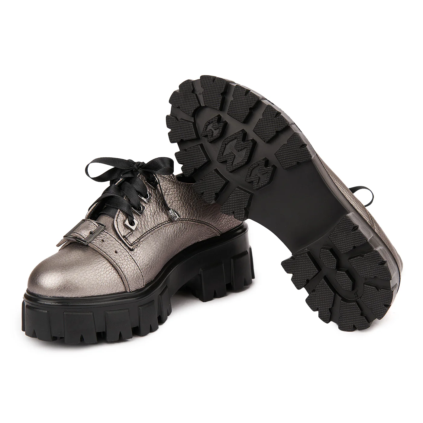 Pantofi Piele Naturala cu talpa groasa 1668 - Image 3
