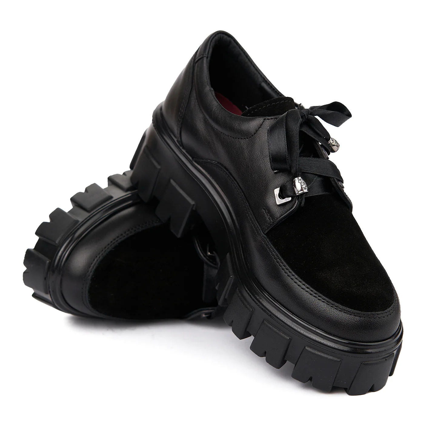 Pantofi Piele Naturala cu talpa groasa 1848 - Image 4