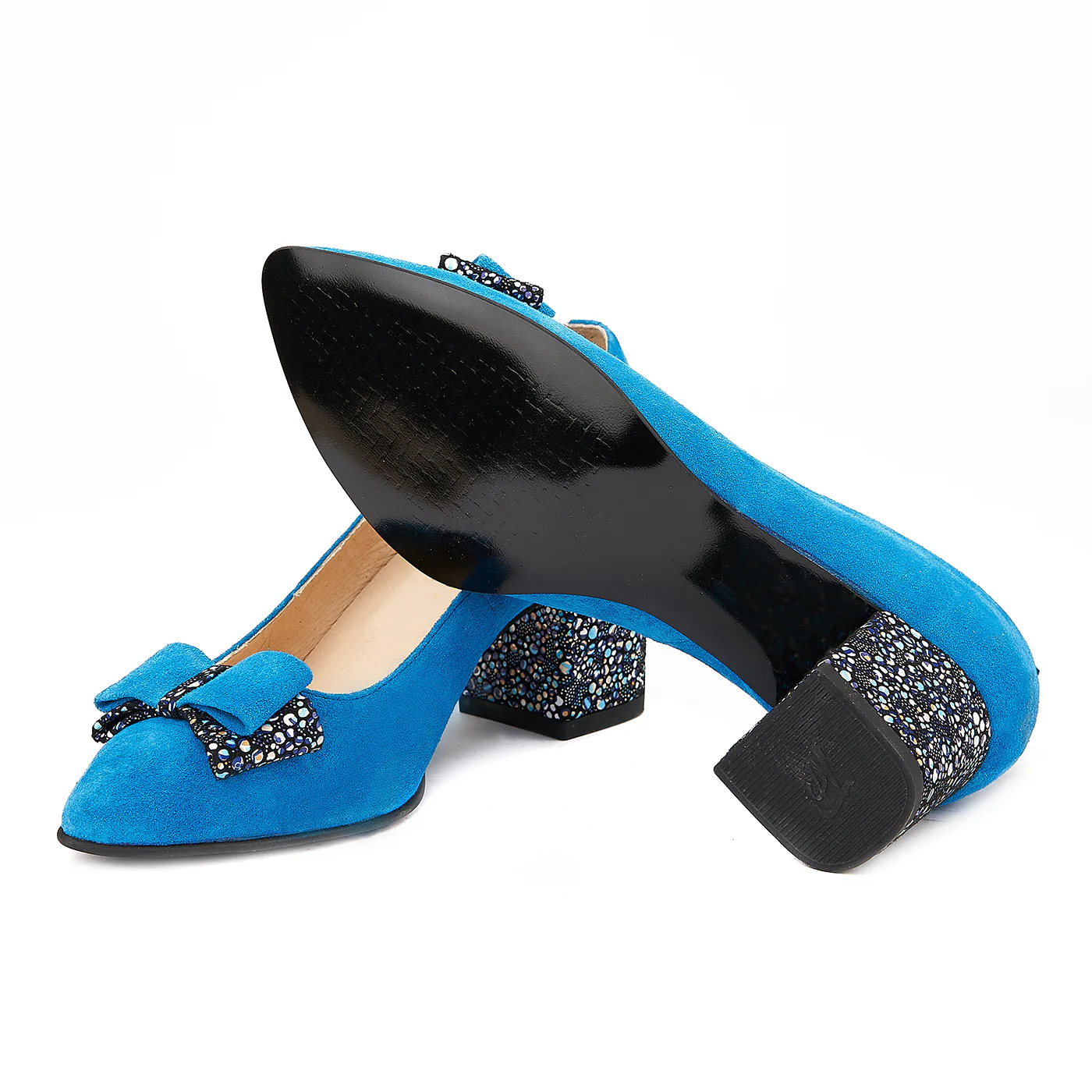 Pantofi Piele Naturala Albastra 4003 - Image 3