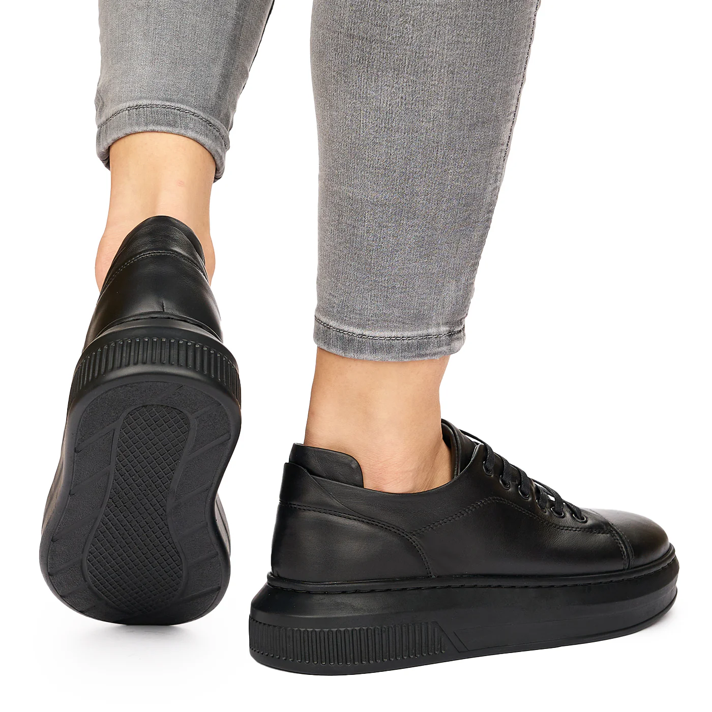 Pantofi Piele Naturala neagra 8103 - Image 8