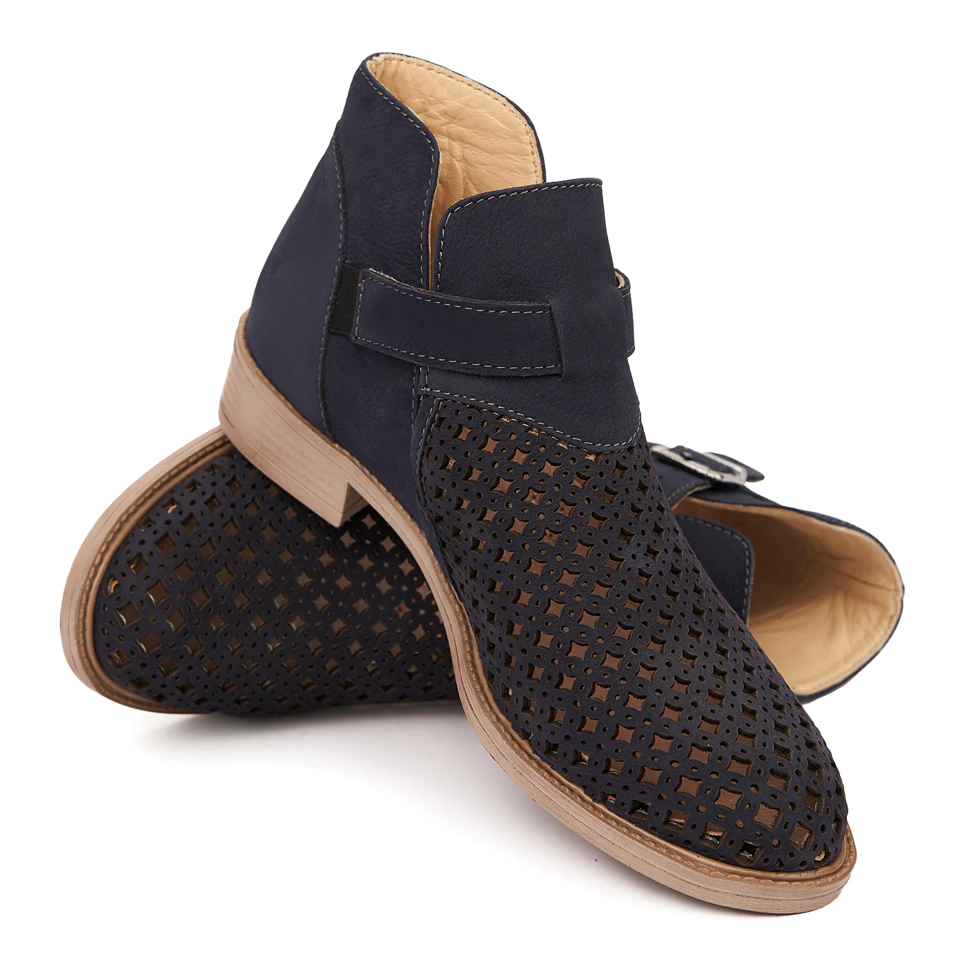Pantofi Piele Naturala perforata 1919 - Image 4