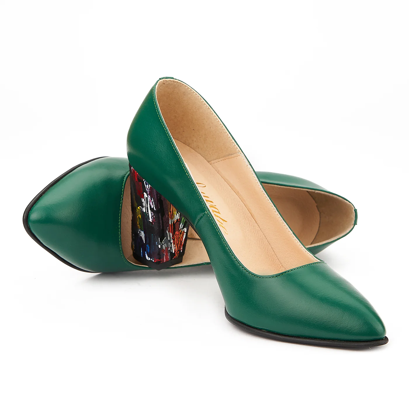 Pantofi Piele Naturala Verde 4002 - Image 4