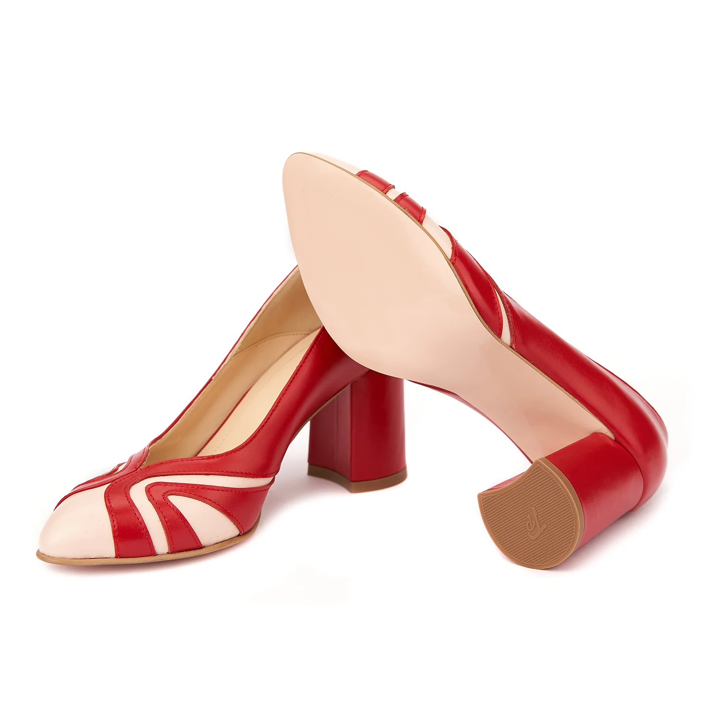 Pantofi rosii dama eleganti din piele naturala 4238 - Image 3