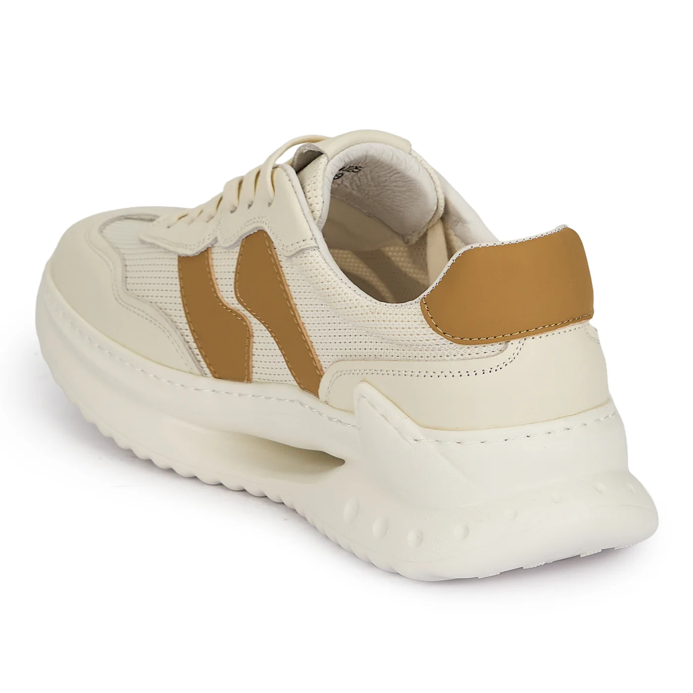 Pantofi sport barbati din piele naturala alba 20127 - Image 2