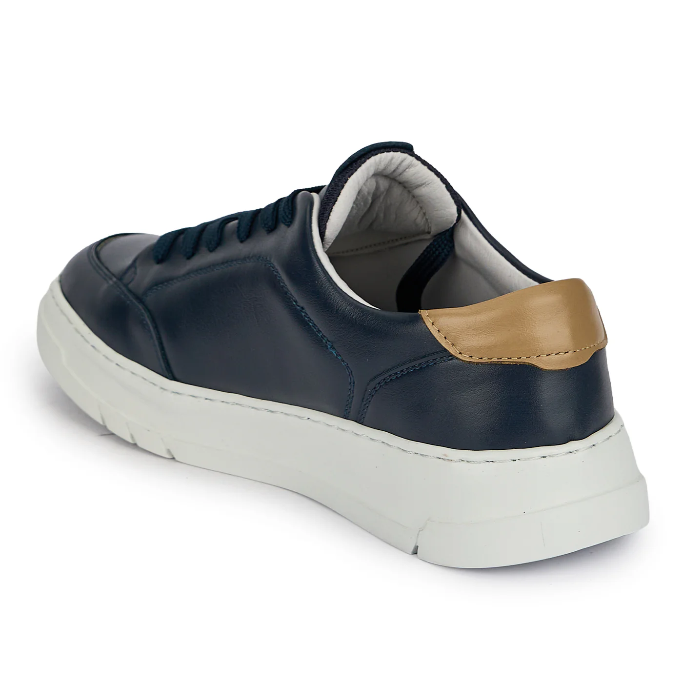 Pantofi sport barbati din piele naturala bleumarin 20152 - Image 2