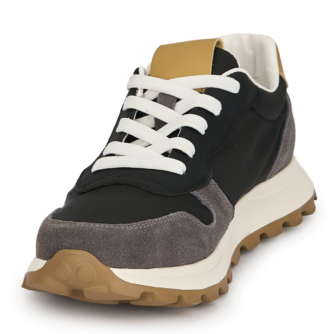 Pantofi sport barbati din piele naturala neagra 20125 - Image 3