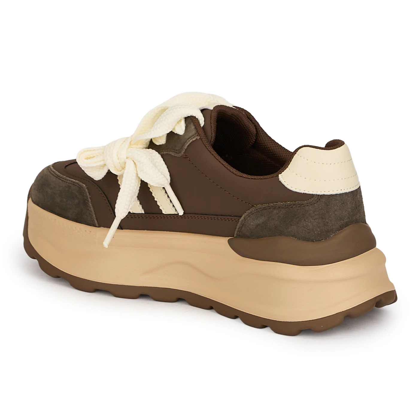 Pantofi sport dama din piele naturala maro 18762 - Image 2