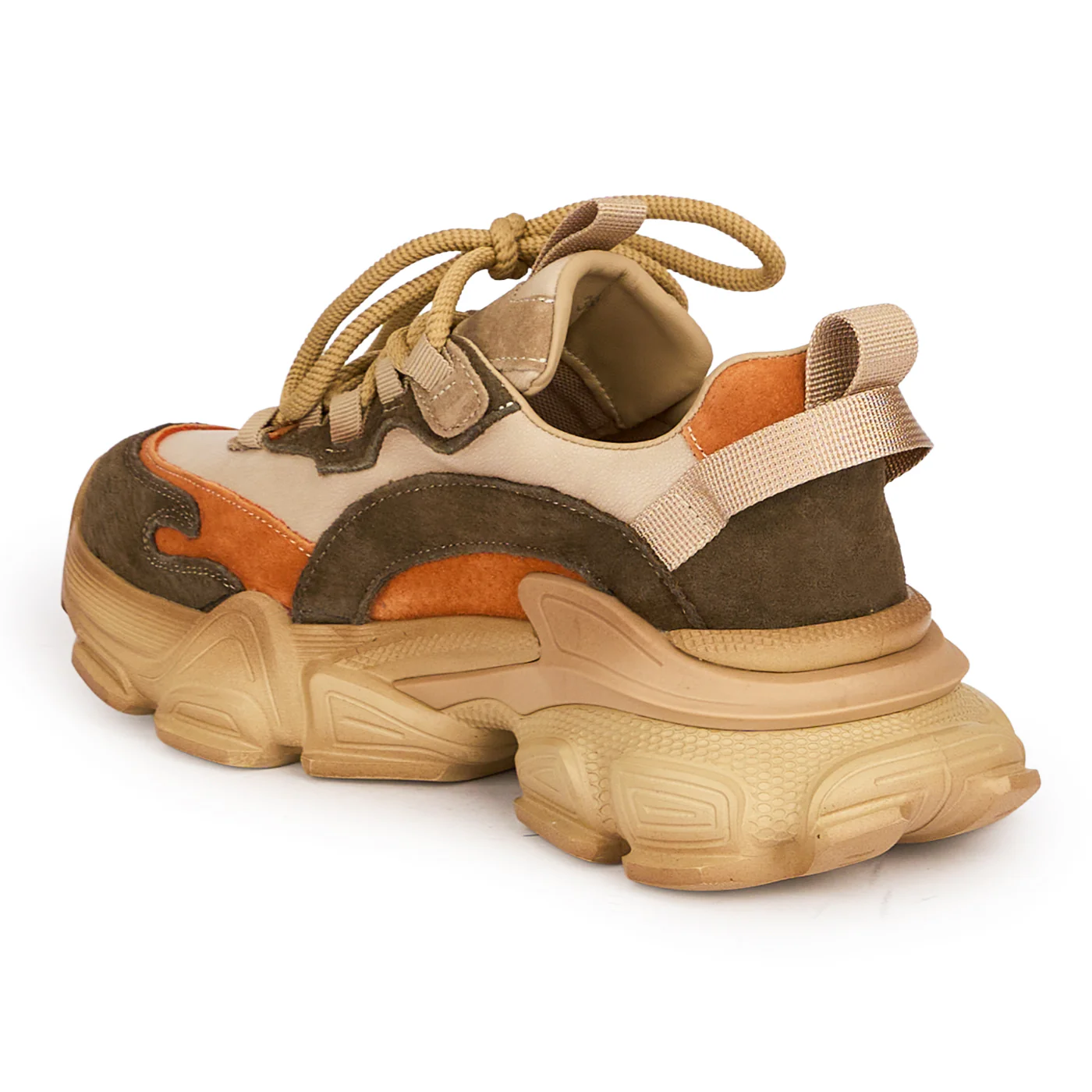 Pantofi sport dama din piele naturala multicolora 18759 - Image 2
