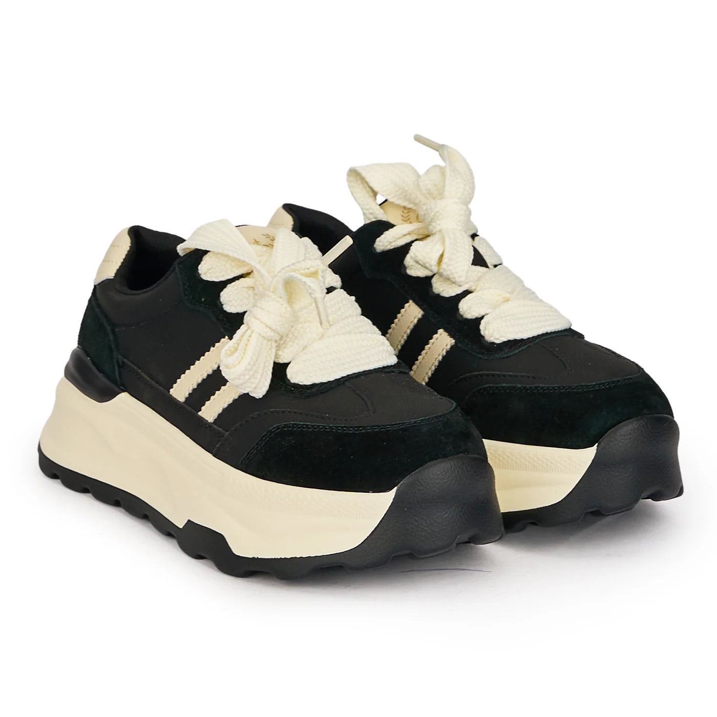 Pantofi sport dama din piele naturala neagra 18761 - Image 4