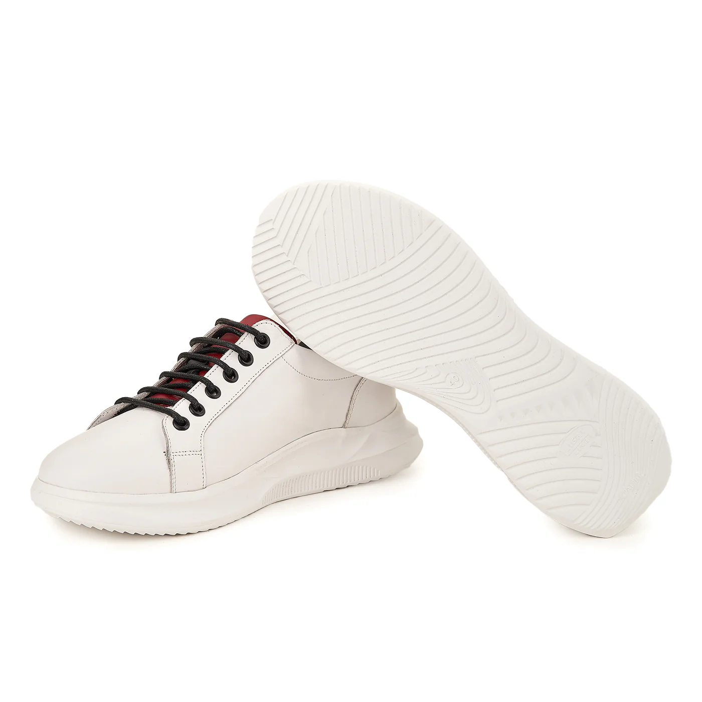 Pantofi sport din piele naturala alba 1027 - Image 3
