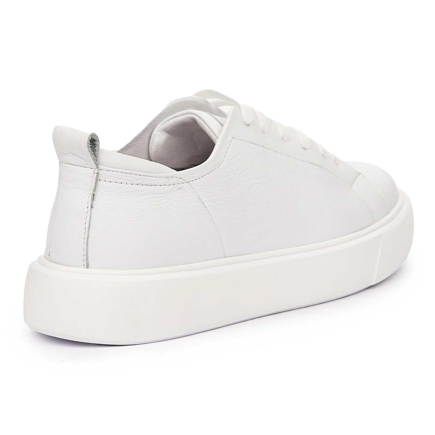 Pantofi sport din piele naturala alba 7165 - Image 2