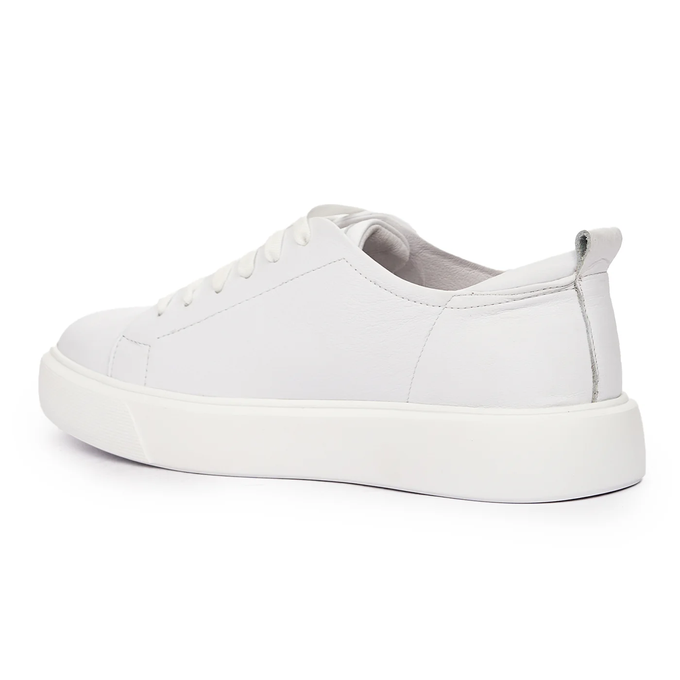 Pantofi sport din piele naturala alba 7165 - Image 3