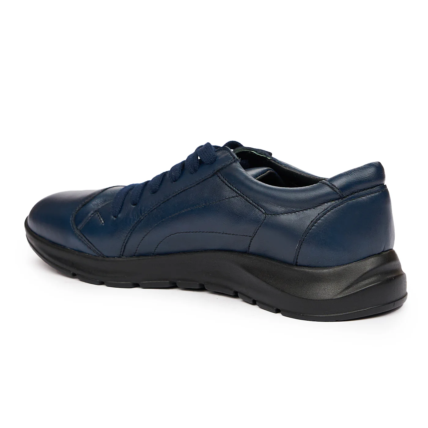 Pantofi sport din piele naturala bleumarin 7209 - Image 3