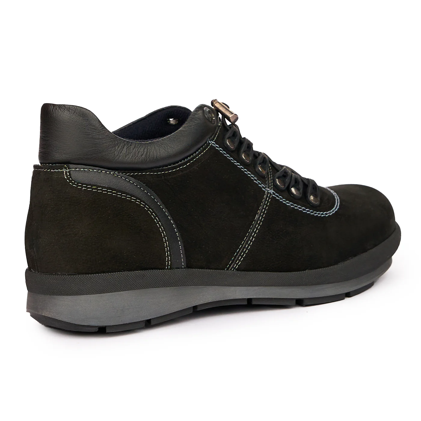 Pantofi Sport din Piele Naturala neagra 7129 - Image 2