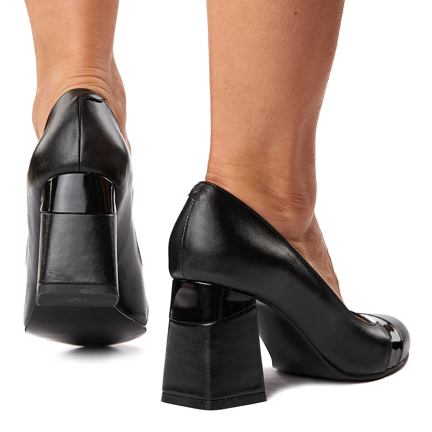 Pantofi stiletto eleganti din piele naturala 4281 - Image 4