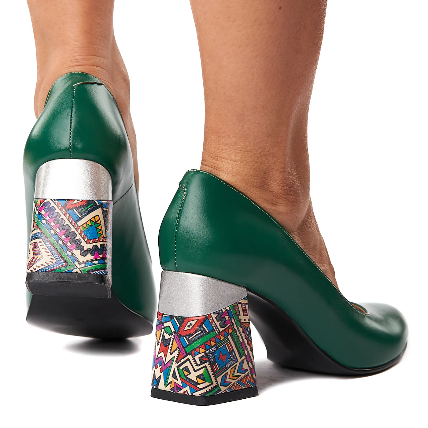 Pantofi stiletto eleganti din piele naturala 4284 - Image 3