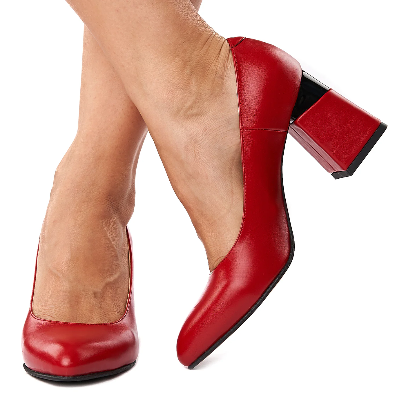 Pantofi stiletto eleganti din piele naturala 4286 - Image 3