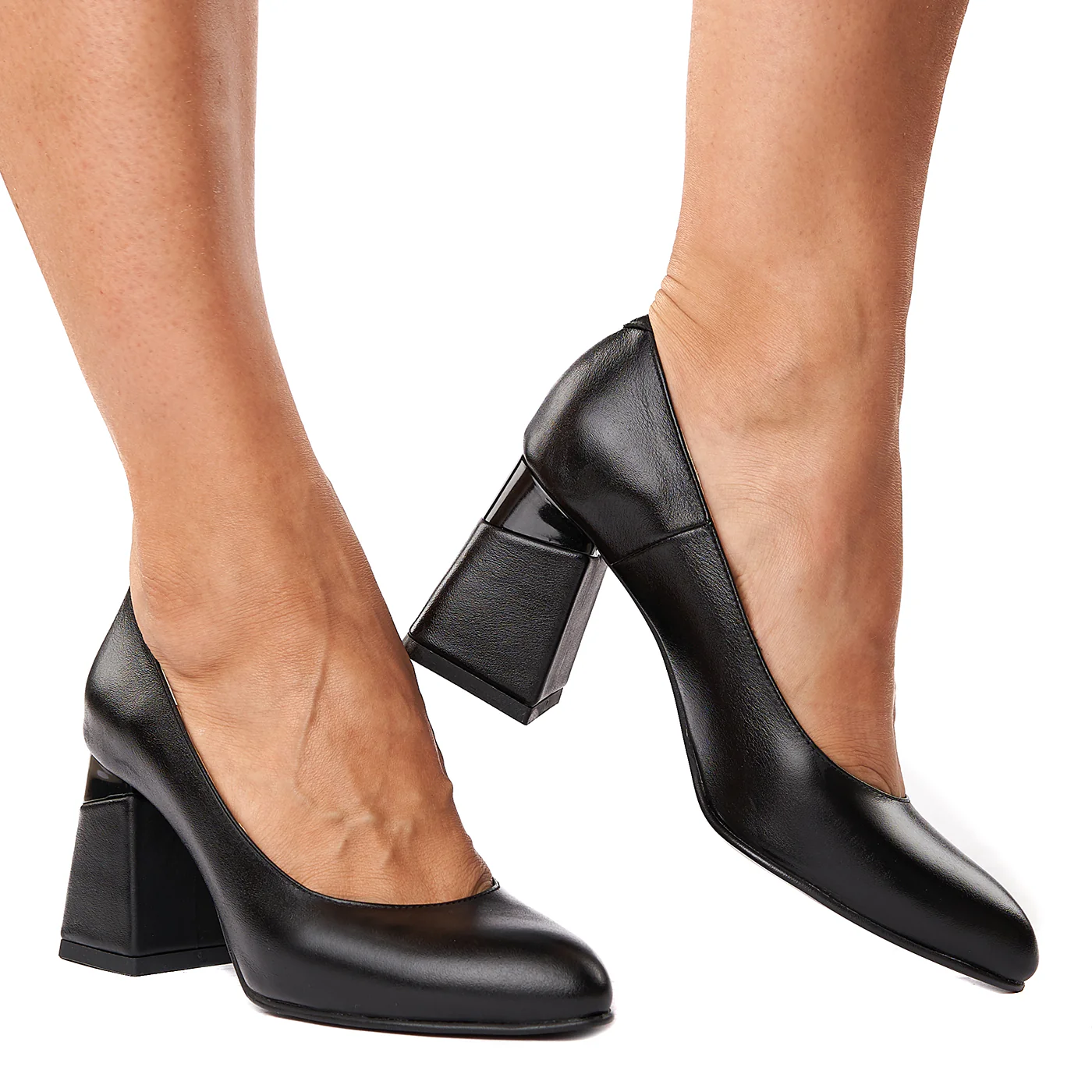 Pantofi stiletto eleganti din piele naturala 4290 - Image 2