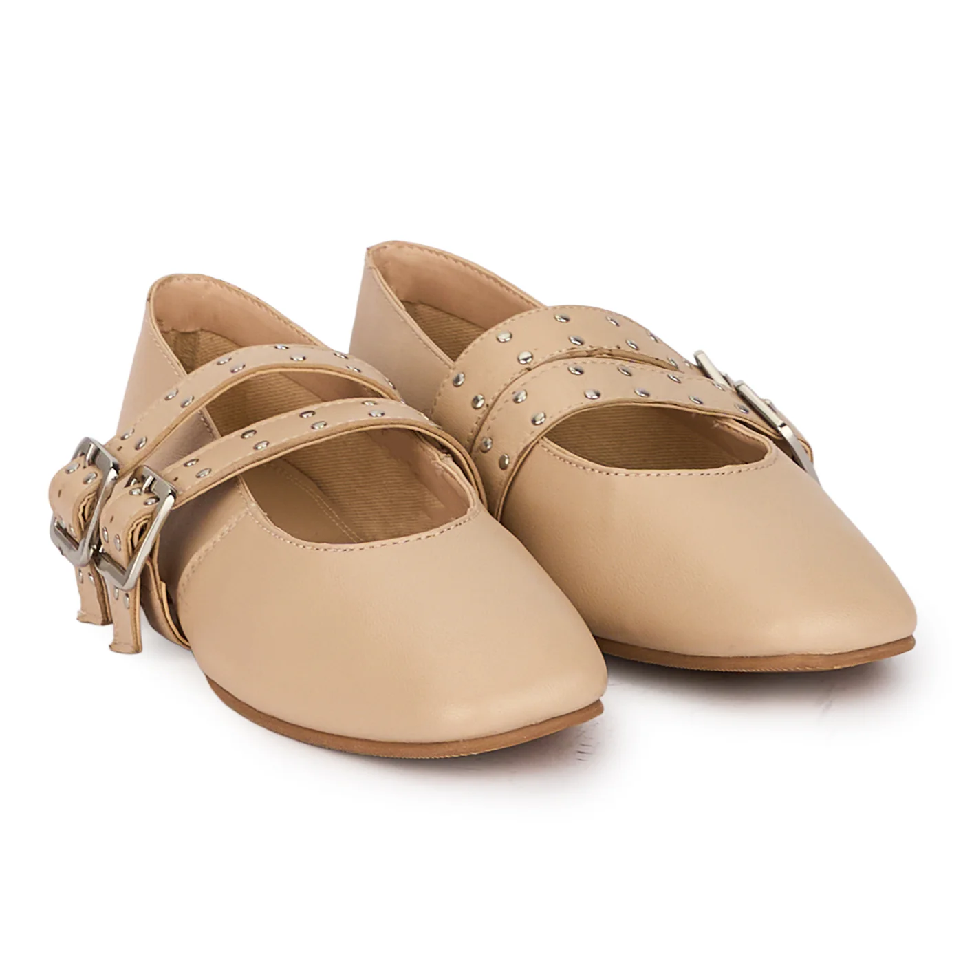 Pantofi dama din piele naturala roz pudra 18418 - Image 4
