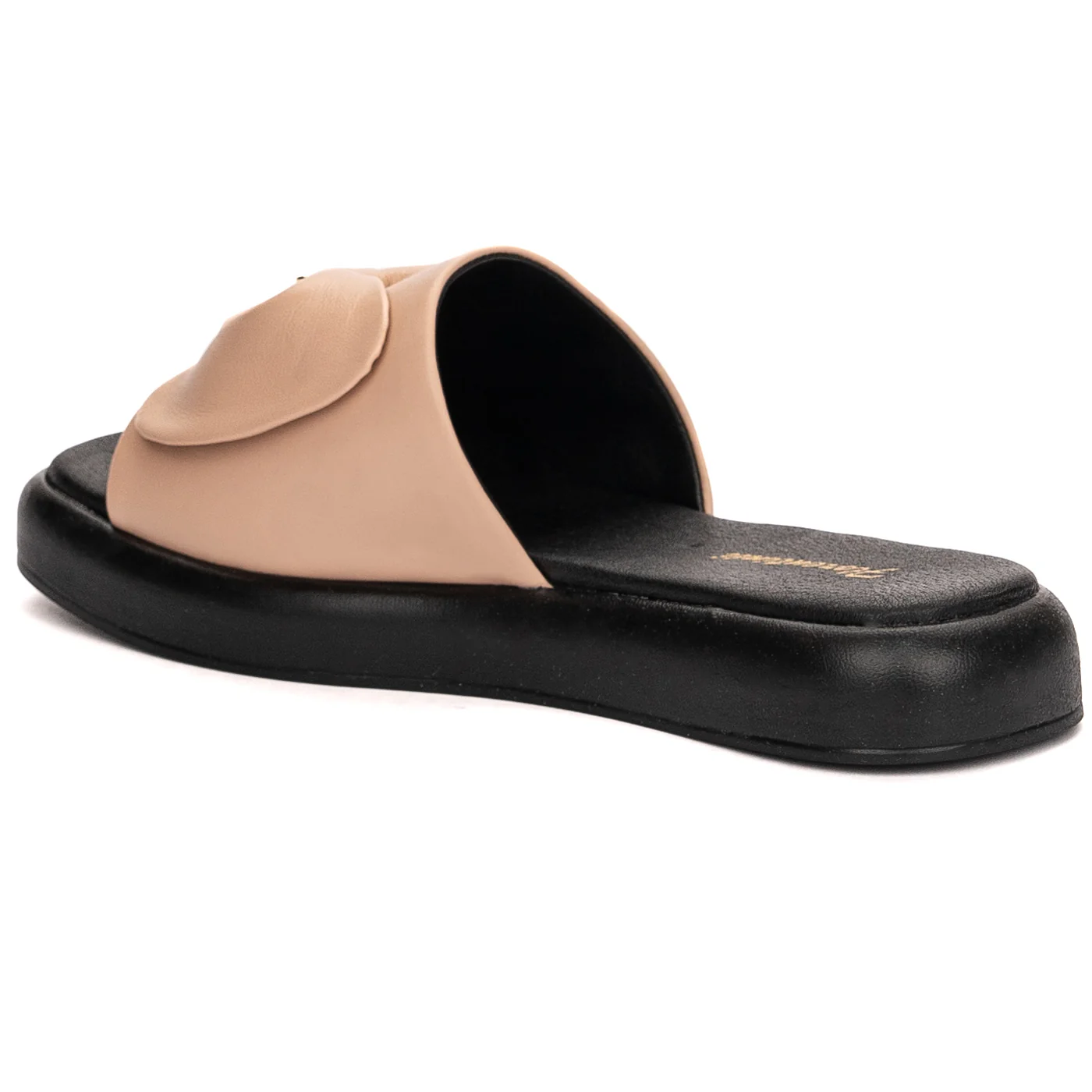 Papuc dama din piele naturala bej 13553 - Image 2