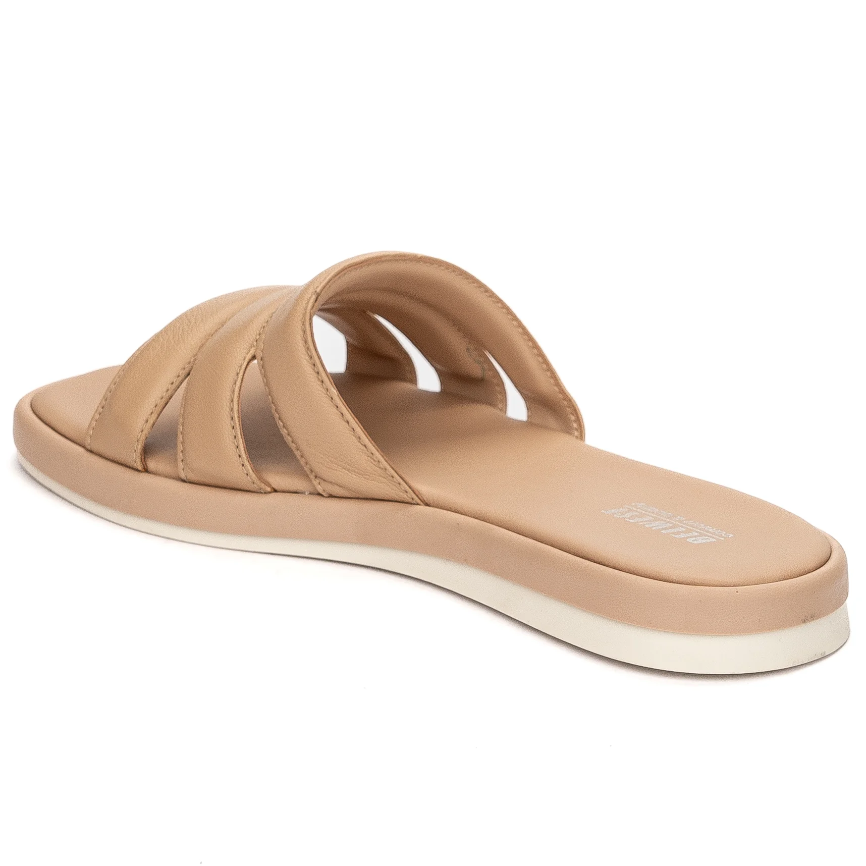 Papuc dama din piele naturala bej - nude cu talpa joasa 13661 - Image 2