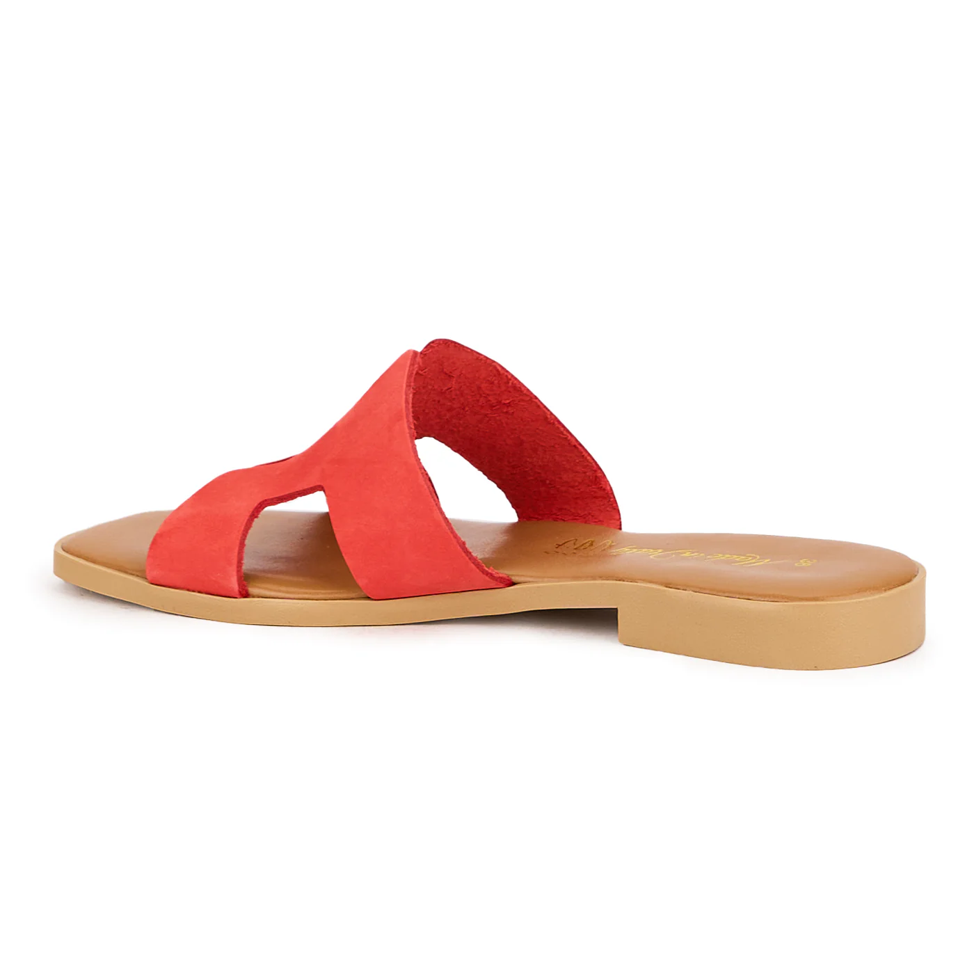 Papuc dama din piele naturala rosie 16562 - Image 2
