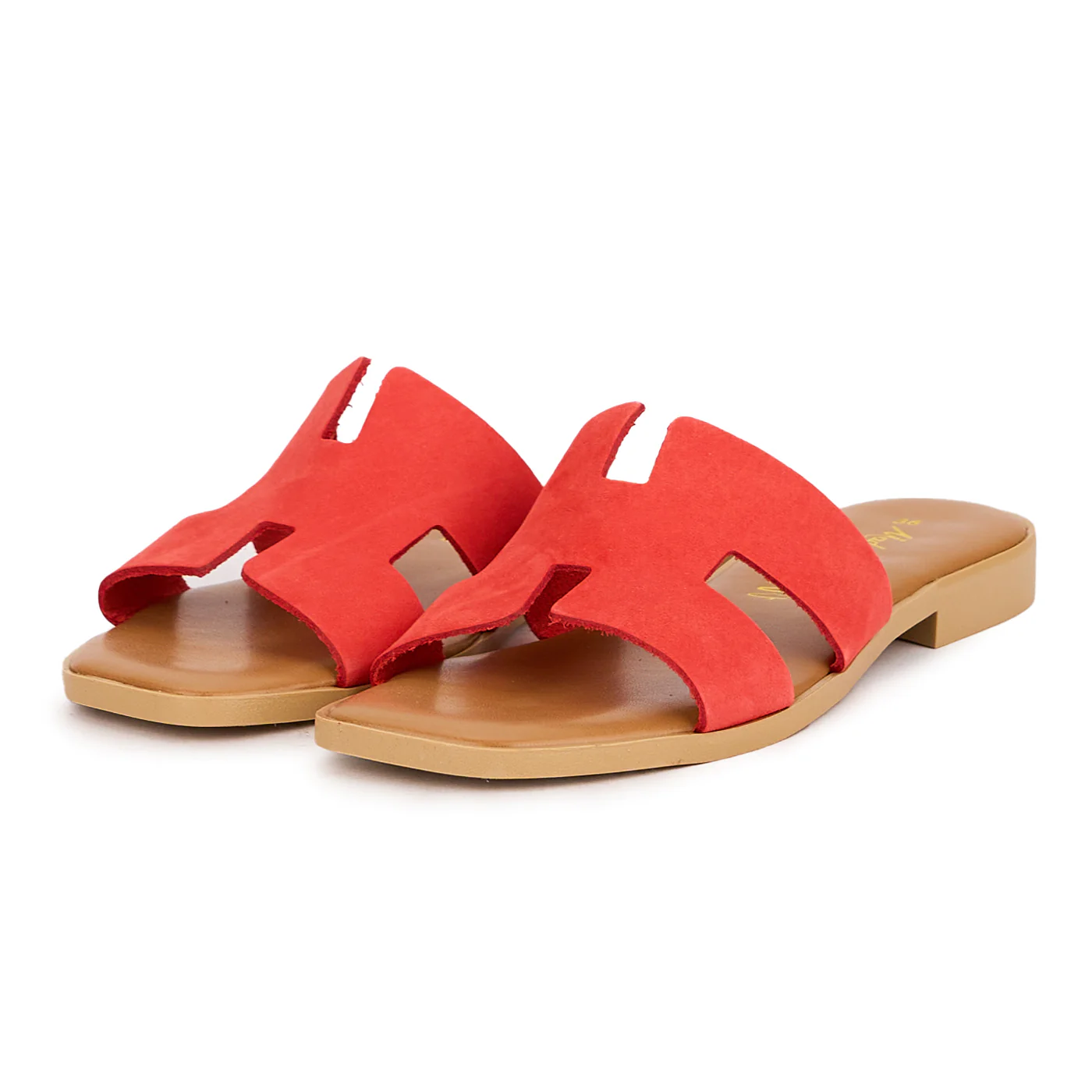 Papuc dama din piele naturala rosie 16562 - Image 3