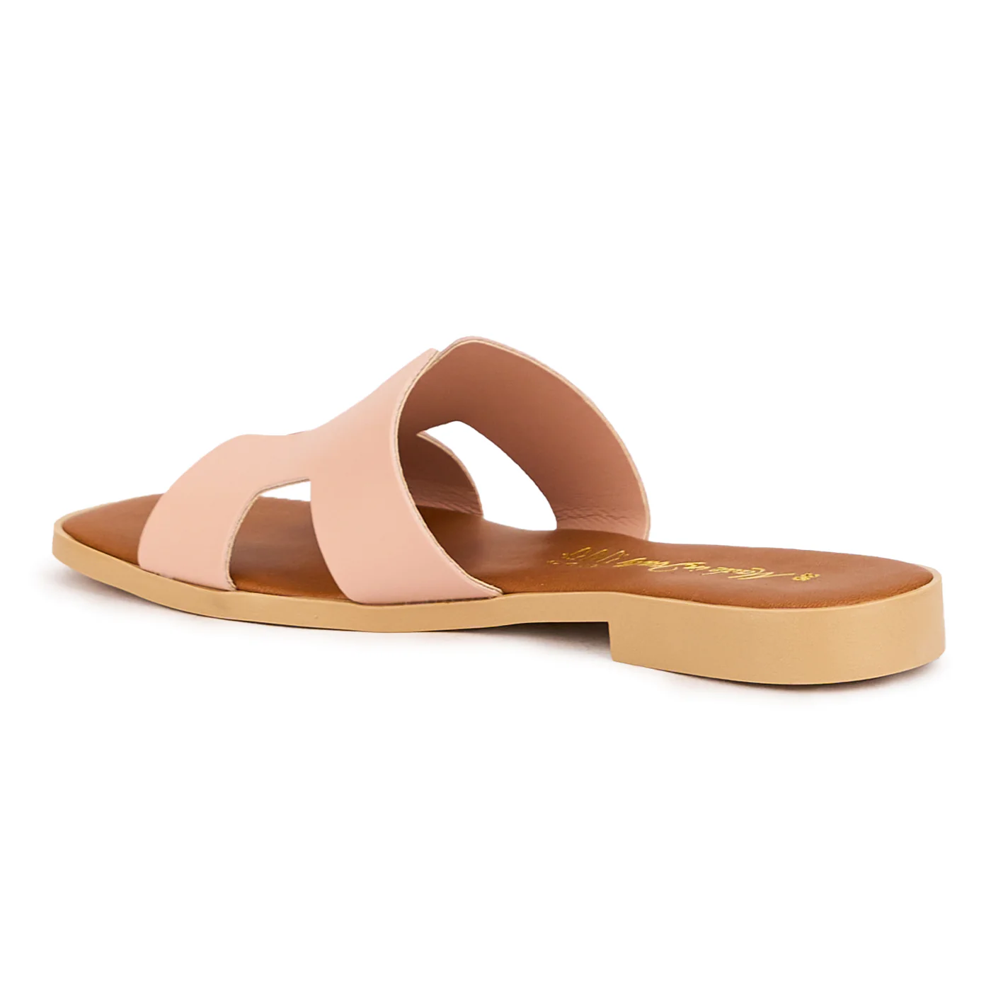 Papuc dama din piele naturala roz-nude 16564 - Image 2