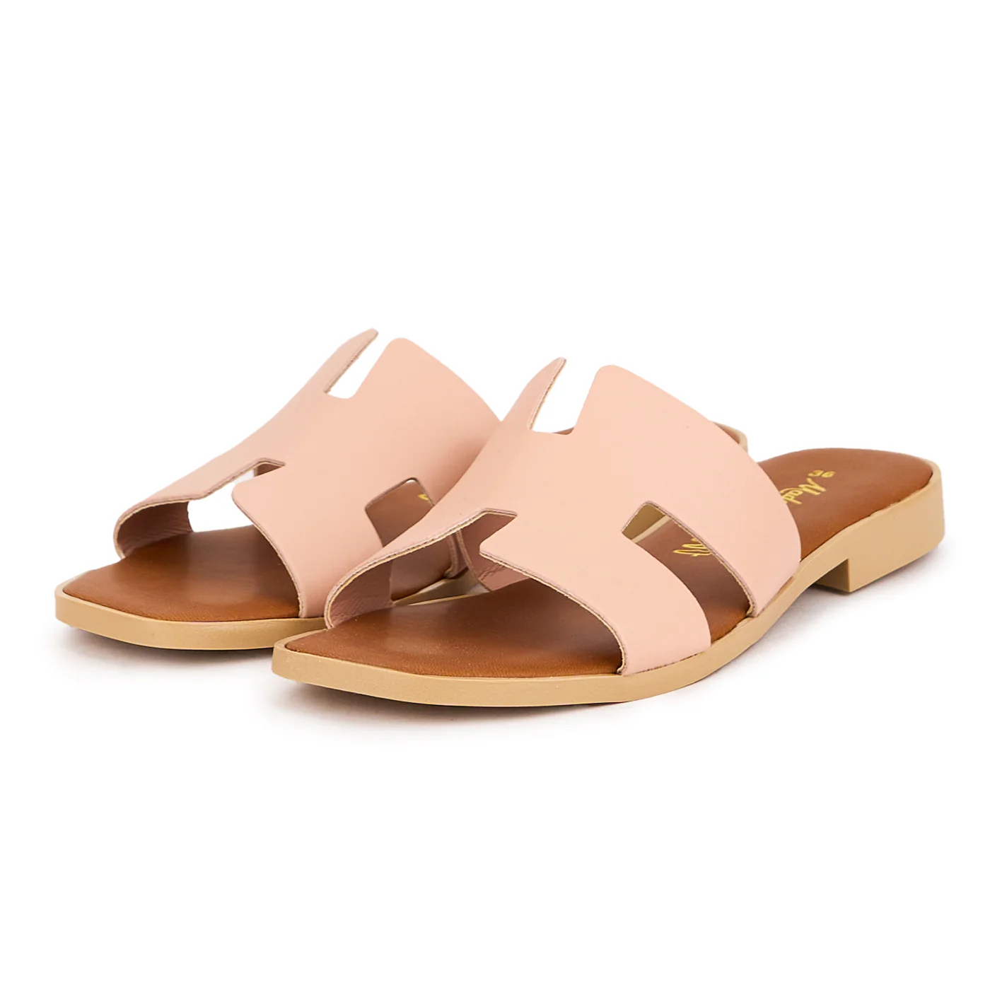 Papuc dama din piele naturala roz-nude 16564 - Image 3