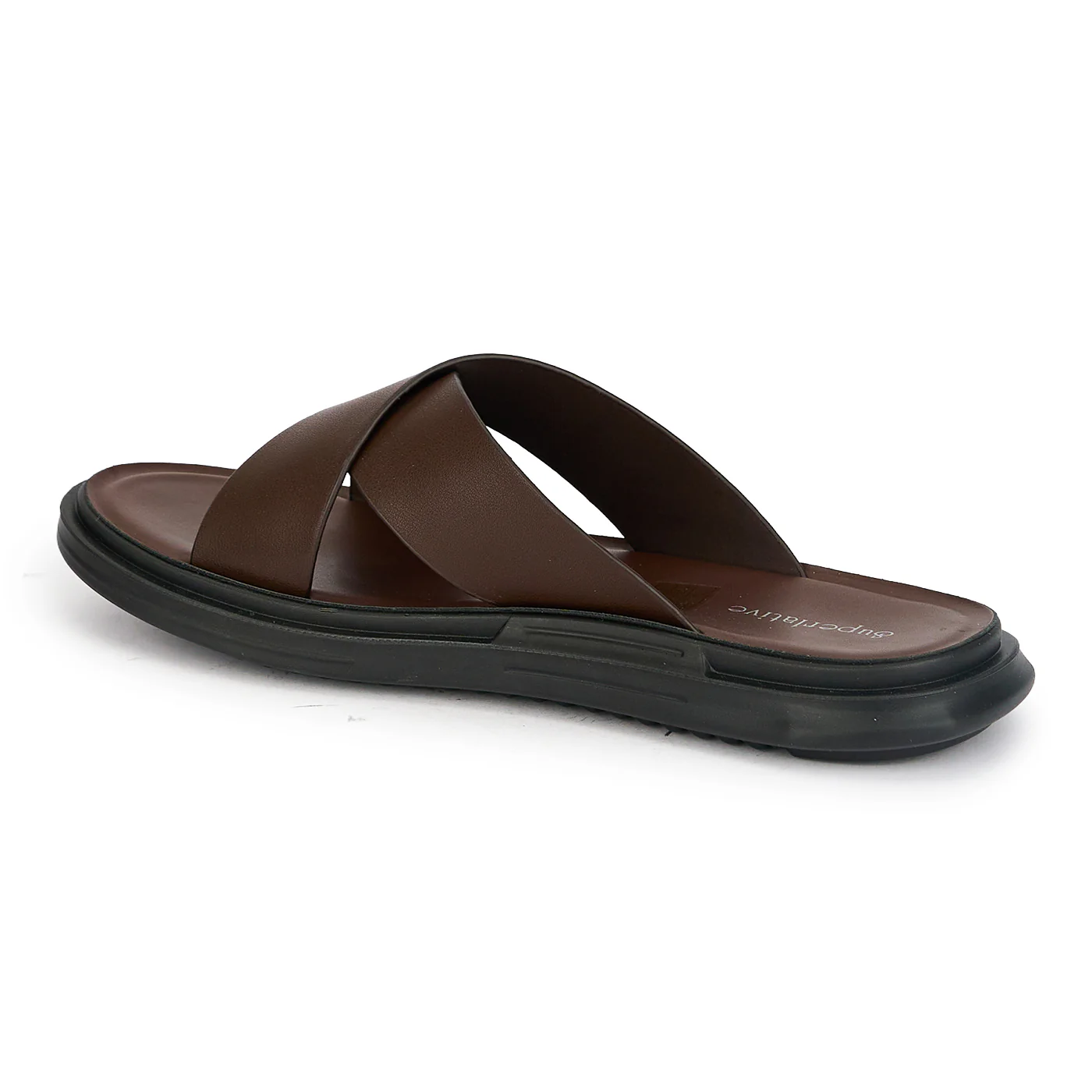 Papuci barbati din piele naturala maro 20192 - Image 2