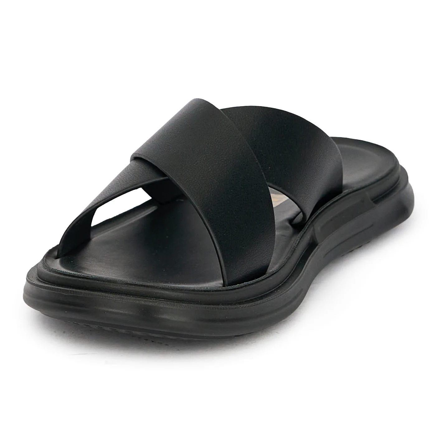 Papuci barbati din piele naturala neagra 20191 - Image 3