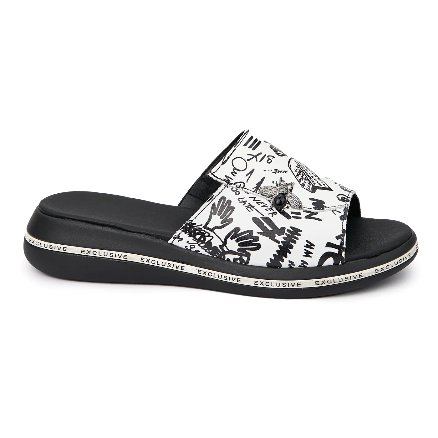 Papuci dama casual din piele naturala 2501
