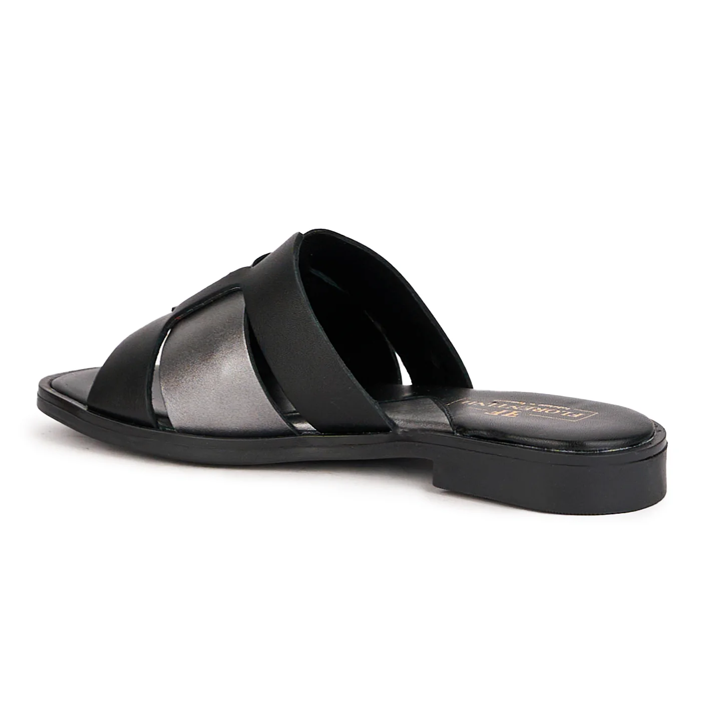 Papuci dama din piele naturala neagra 16641 - Image 2