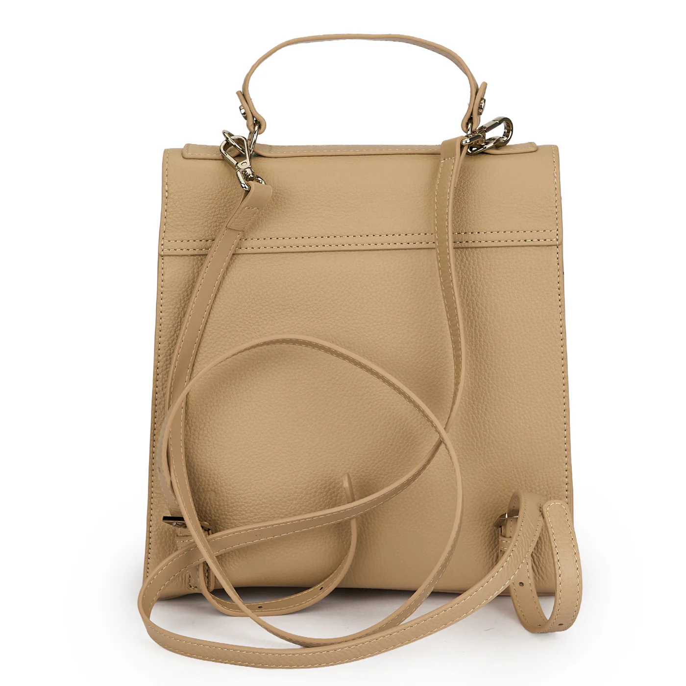 Rucsac damă din piele naturala crem 21677 - Image 3