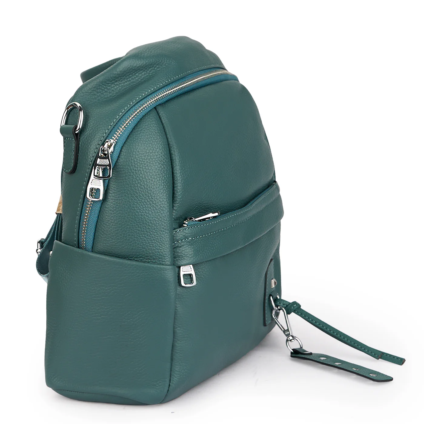 Rucsac din piele naturala bleu 21450 - Image 2
