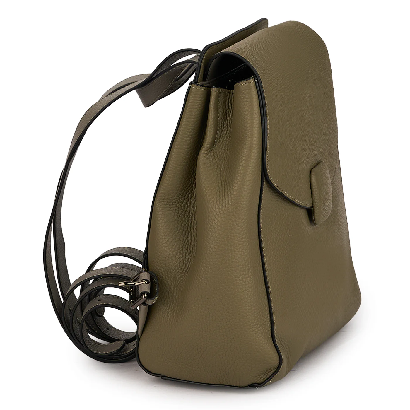 Rucsac din piele naturală gri 21617 - Image 2