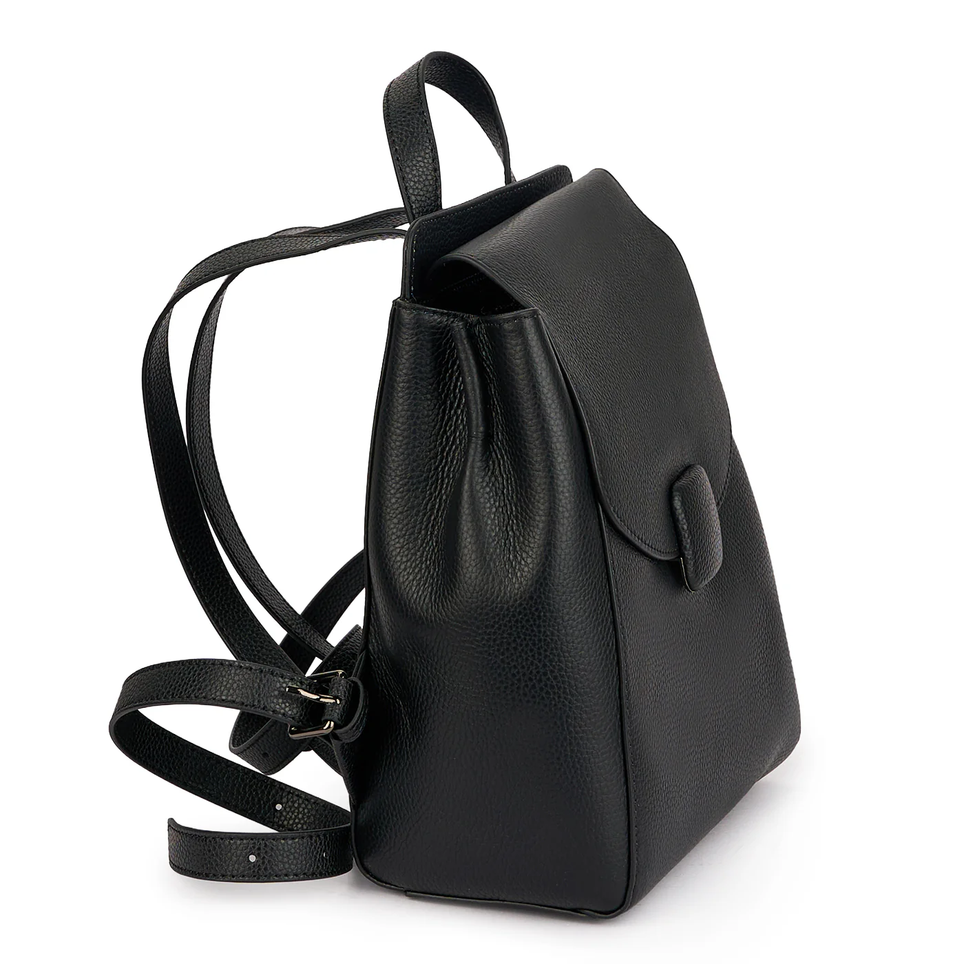 Rucsac din piele naturala neagra 21368 - Image 2