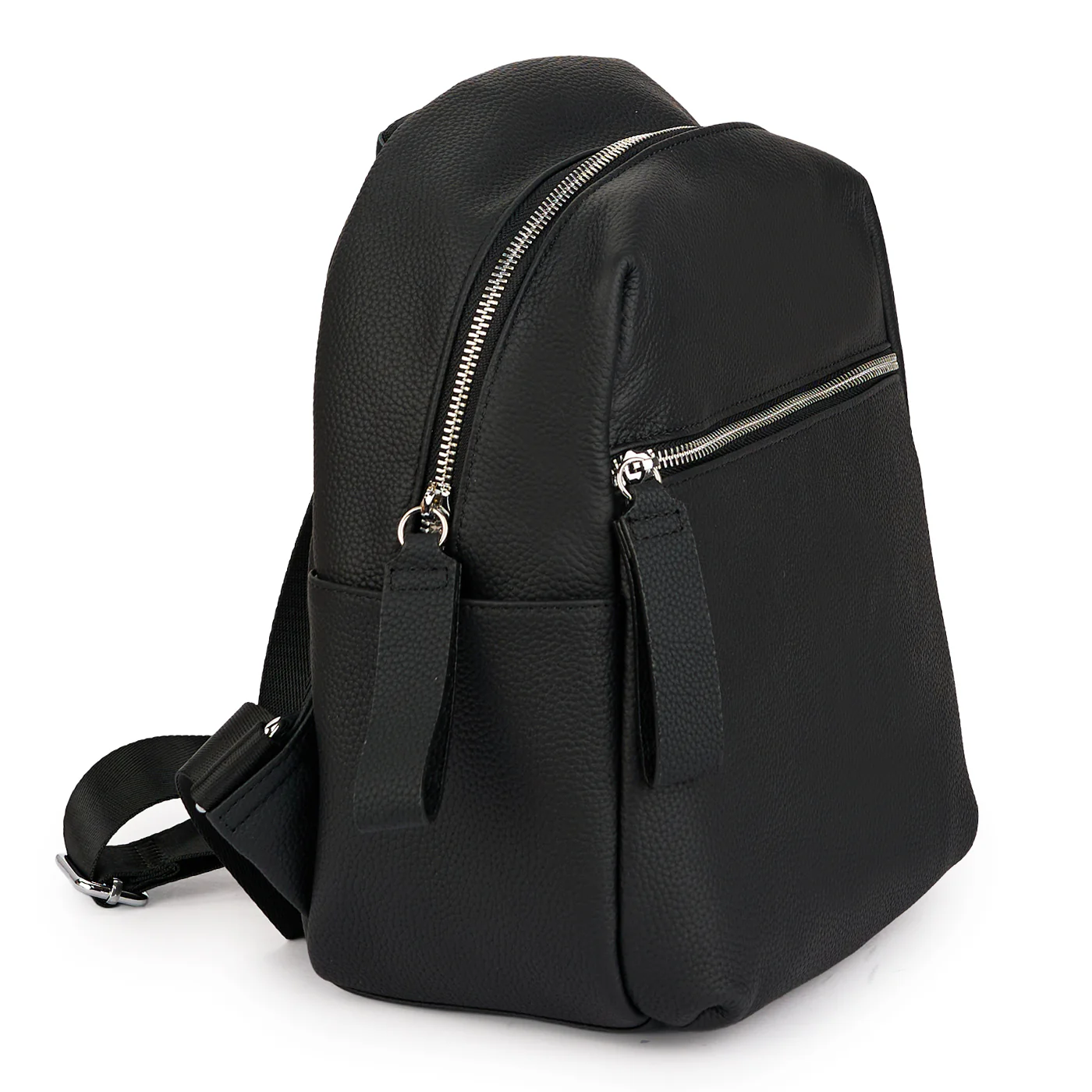 Rucsac din piele naturala neagra 21369 - Image 2