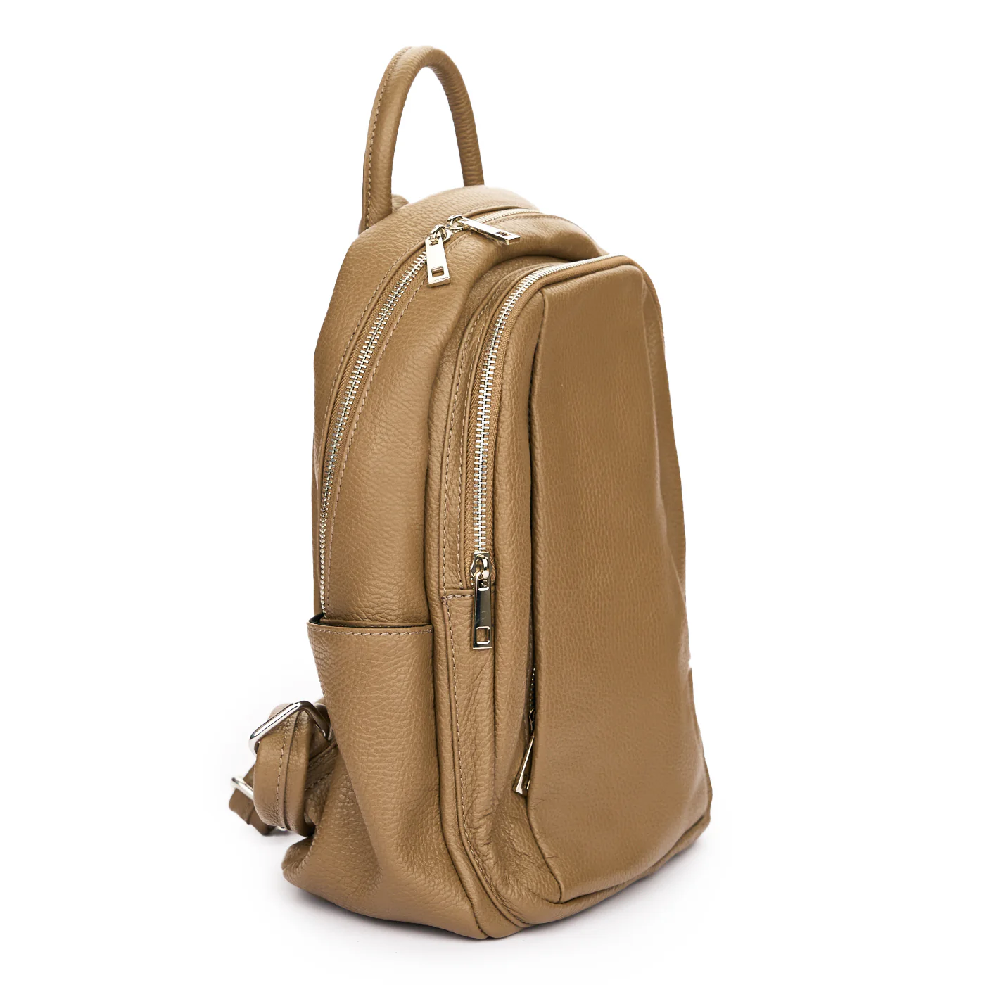 Rucsac elegant dama din piele naturala bej 11291 - Image 2