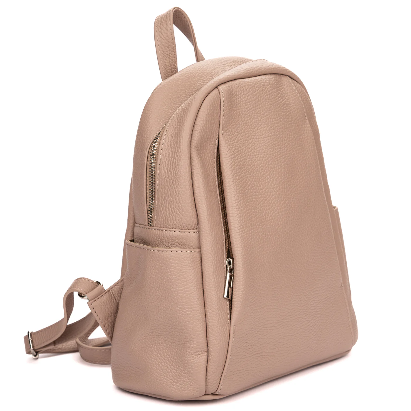 Rucsac elegant dama din piele naturala bej 11354 - Image 2