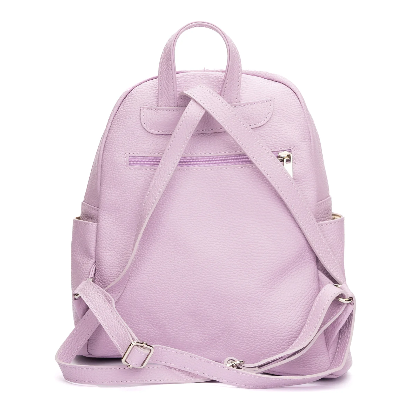 Rucsac elegant dama din piele naturala mov 11048 - Image 3