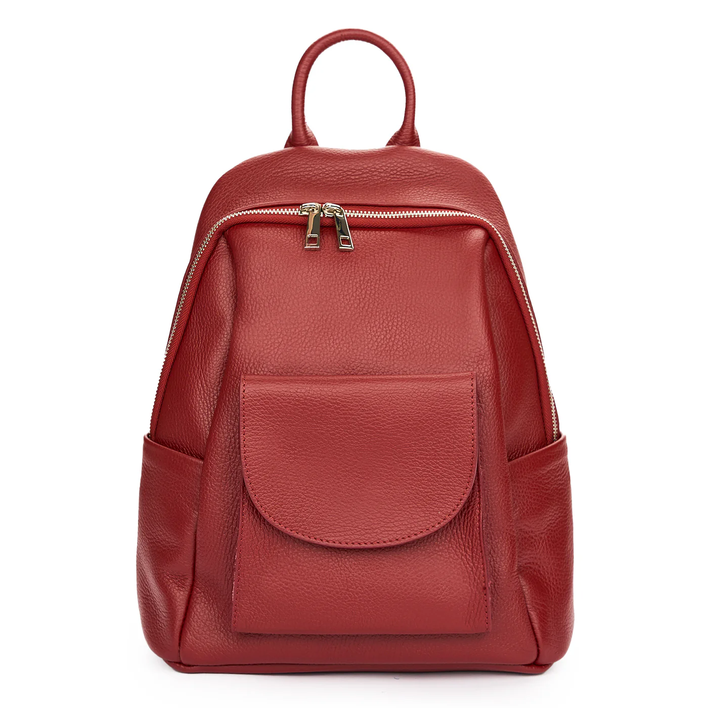 Rucsac elegant dama din piele naturala rosie 11293