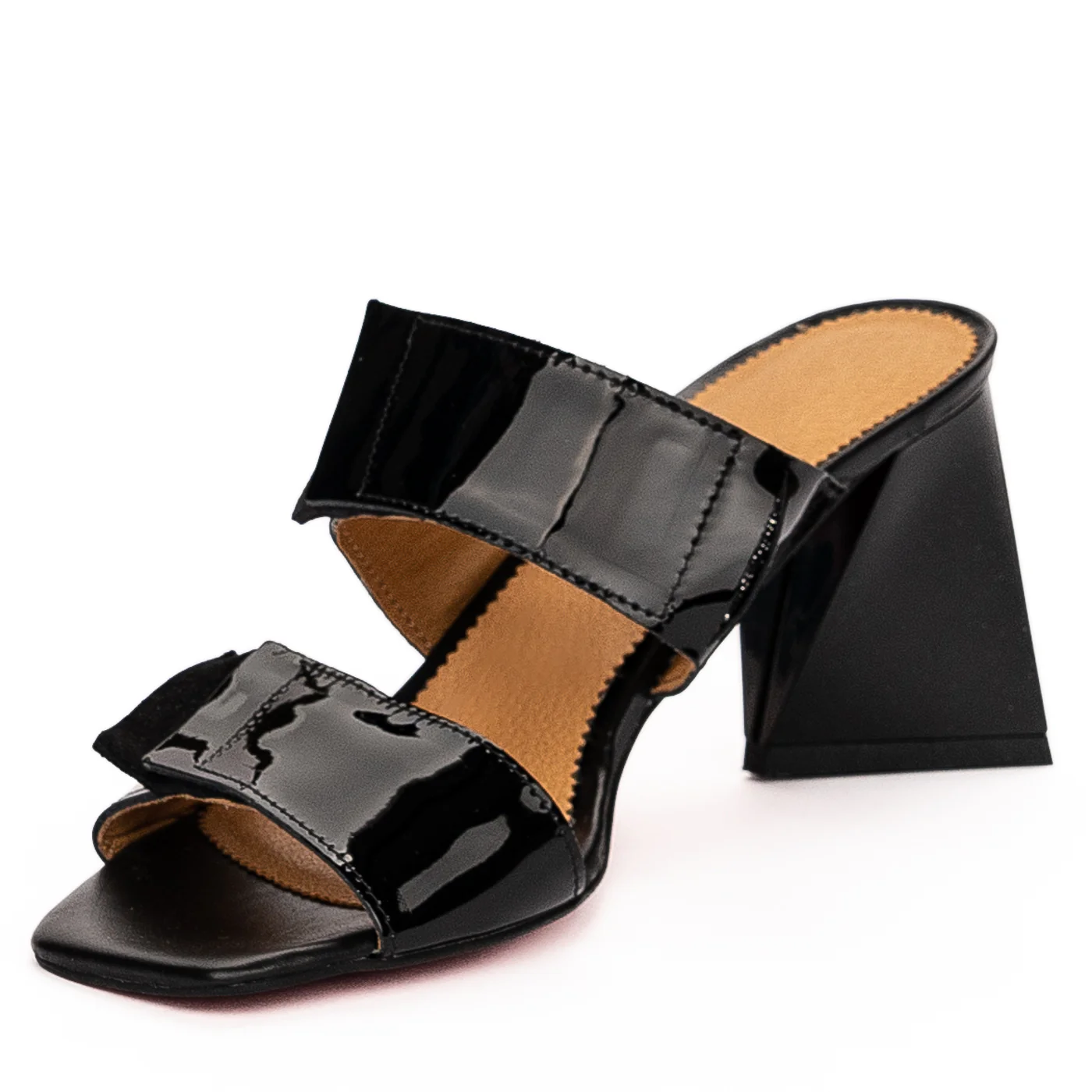 Saboti dama din piele naturala neagra 13292 - Image 3