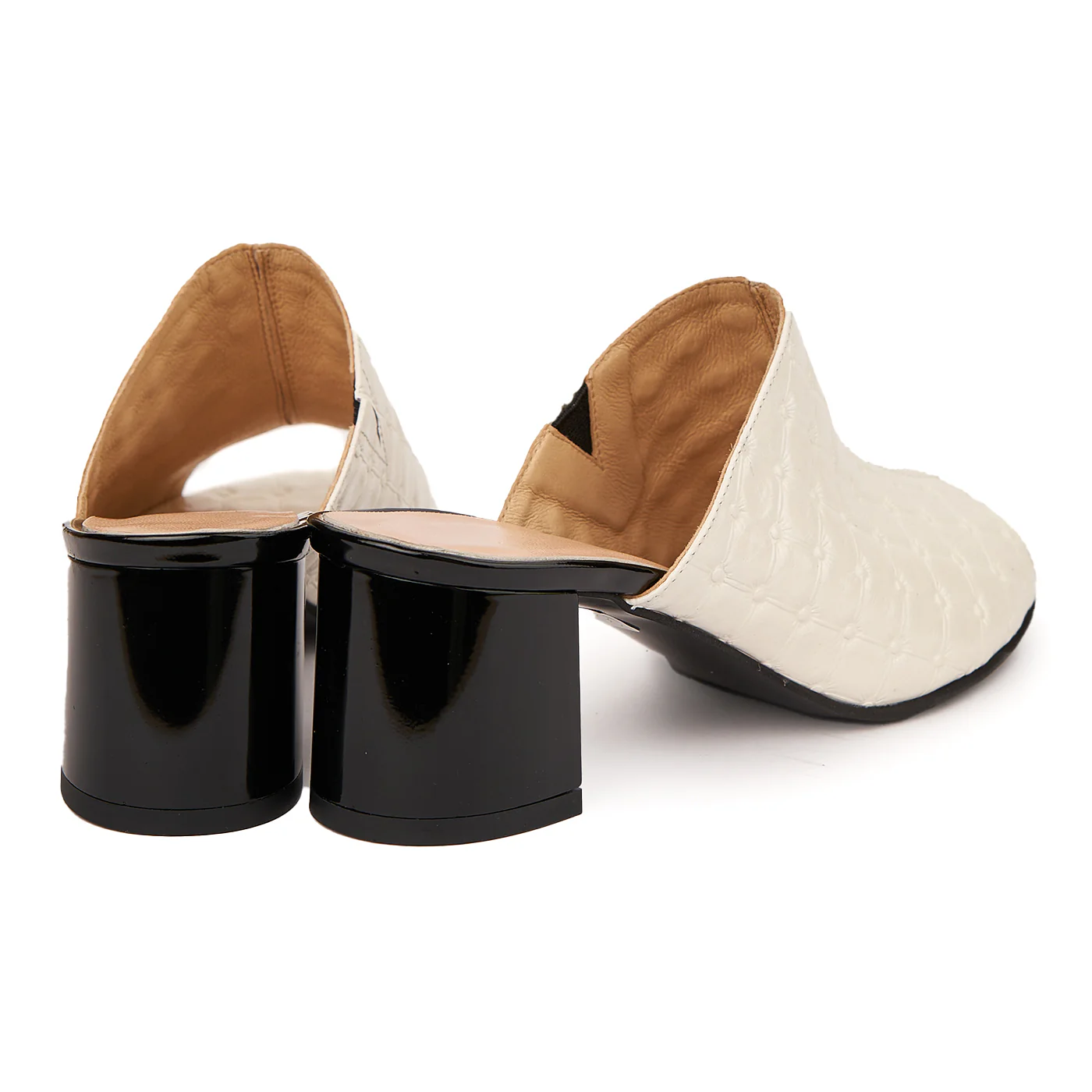 Saboti dama eleganti din piele naturala crem 5515 - Image 2