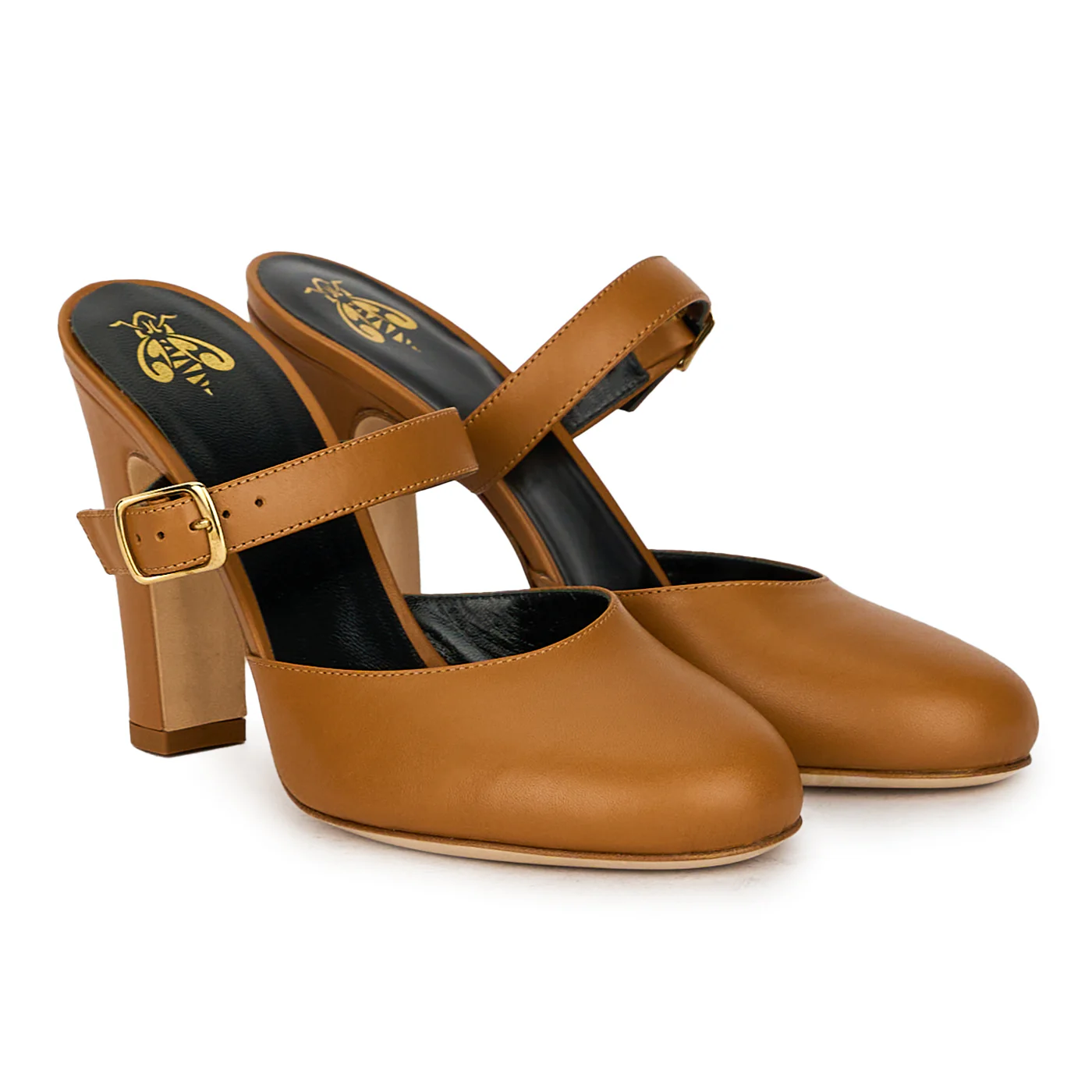 Saboti eleganti dama din piele naturala cu toc gros 10 cm 17788 - Image 4