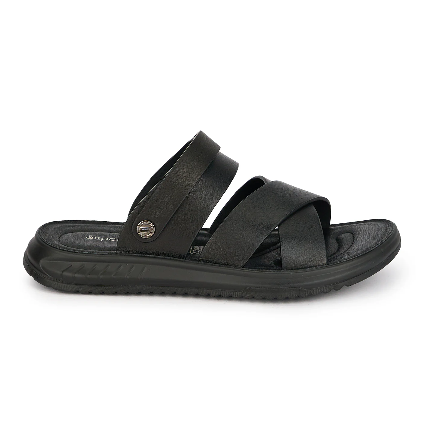 Sandale barbati din piele naturala neagra 20166 - Image 2