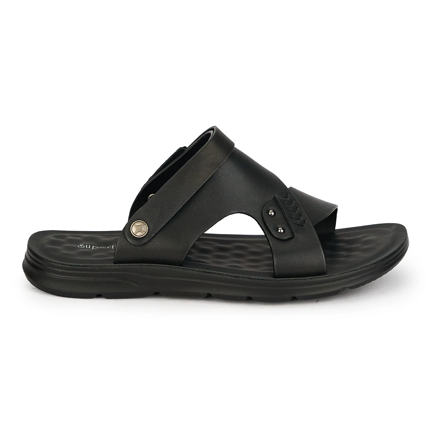 Sandale barbati din piele naturala neagra 20169 - Image 2