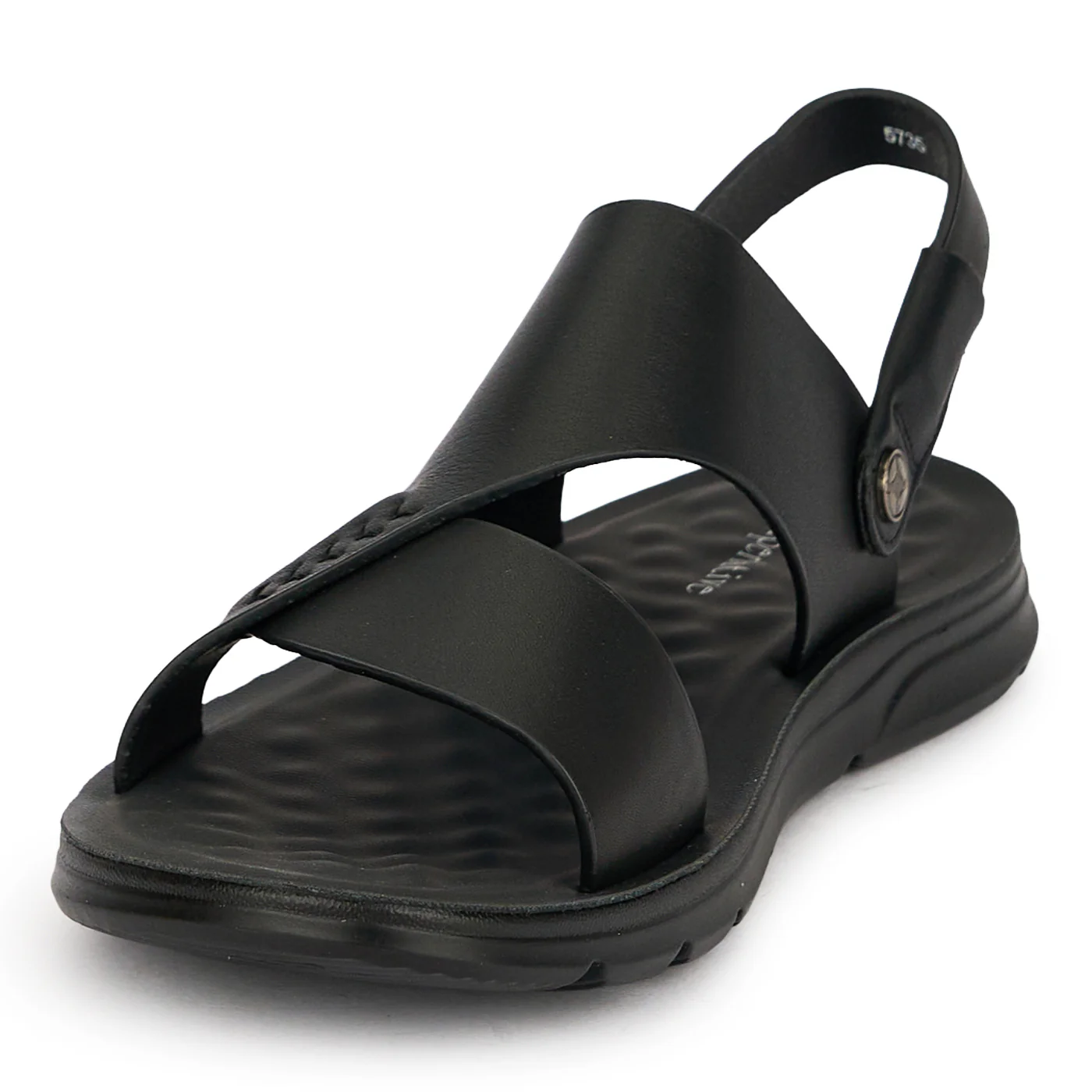 Sandale barbati din piele naturala neagra 20169 - Image 4