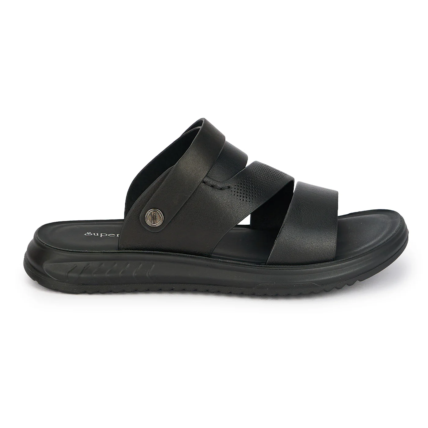 Sandale barbati din piele naturala neagra 20173 - Image 2